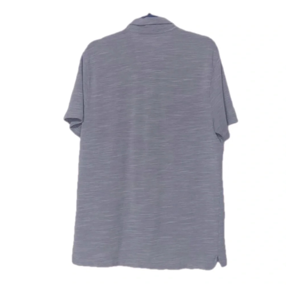 Men’s large Banana Republic grey gray polo shirt preppy neutral polo - Picture 2 of 4